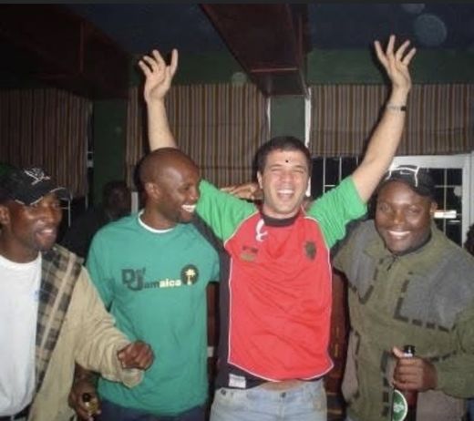 Celebración con el equipo en Malawi